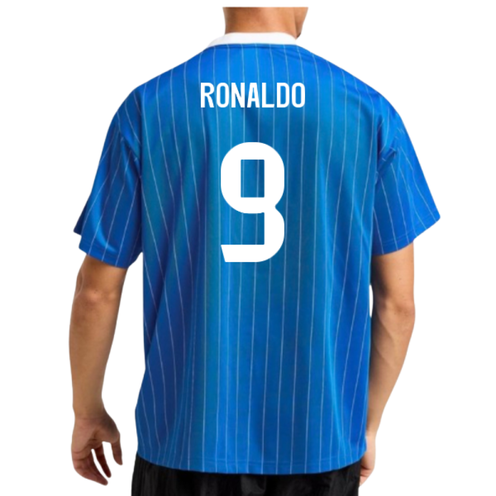 2025-2026 Real Madrid Icon Shirt (Blue) (Ronaldo 9)