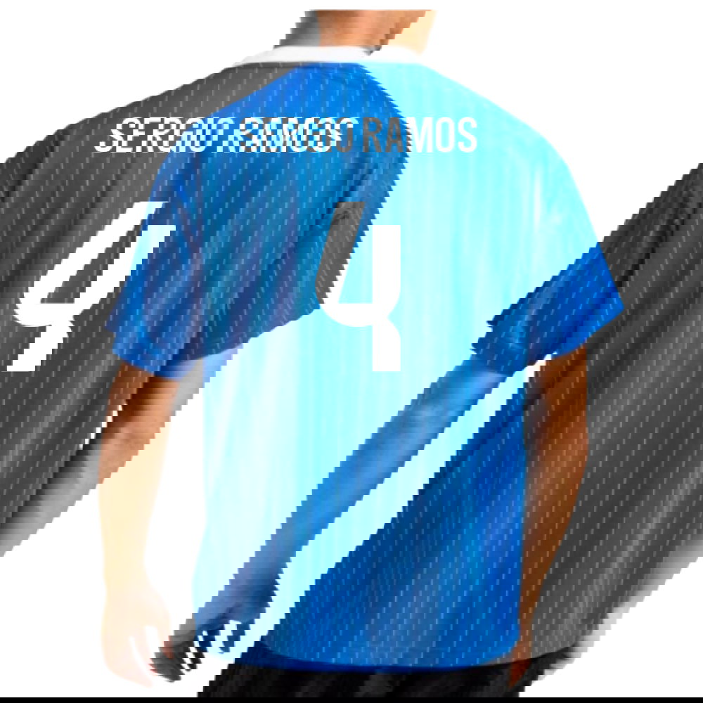 2025-2026 Real Madrid Icon Shirt (Blue) (Sergio Ramos 4)