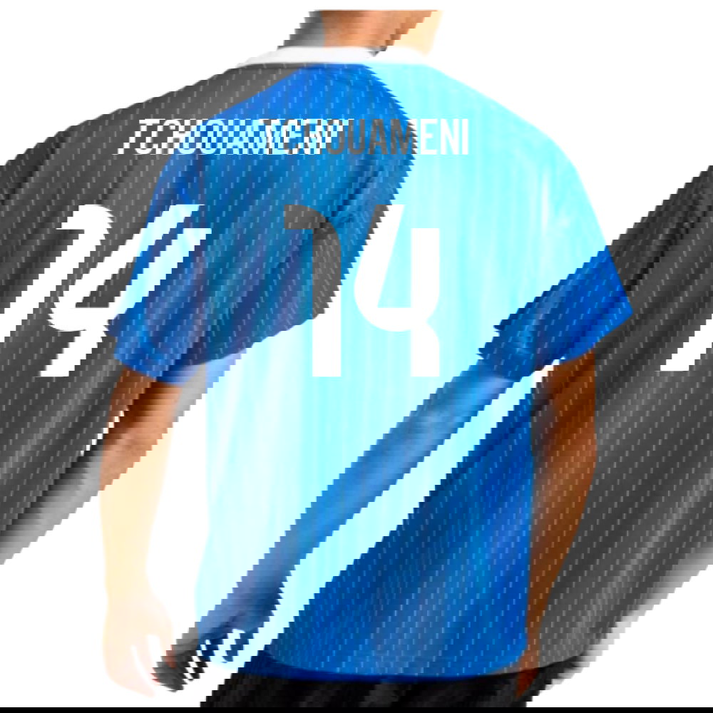 2025-2026 Real Madrid Icon Shirt (Blue) (Tchouameni 14)