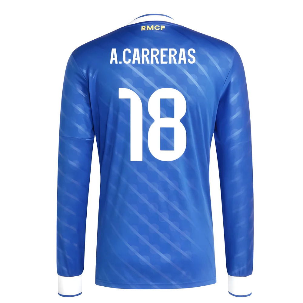 2025-2026 Real Madrid Long Sleeve Third Shirt (A.Carreras 18)