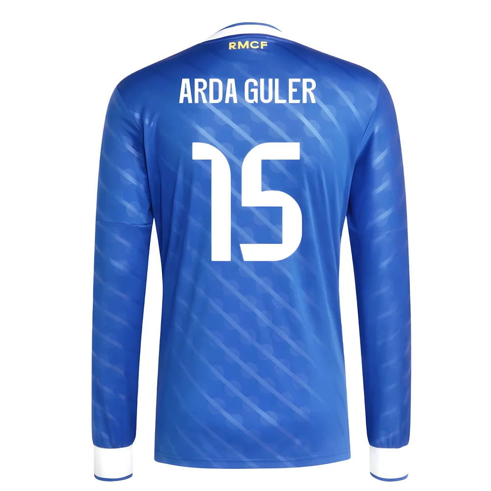 2025-2026 Real Madrid Long Sleeve Third Shirt (Arda Guler 15)