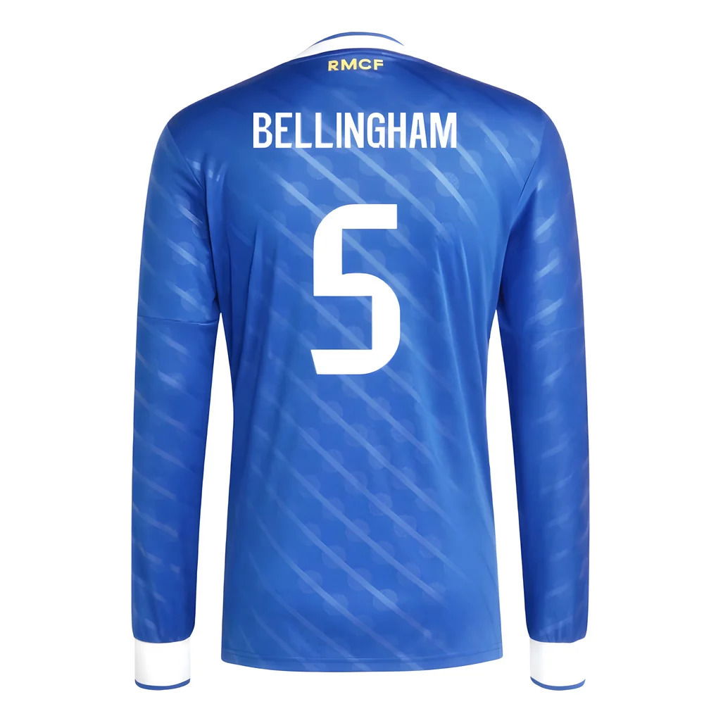 2025-2026 Real Madrid Long Sleeve Third Shirt (Bellingham 5)