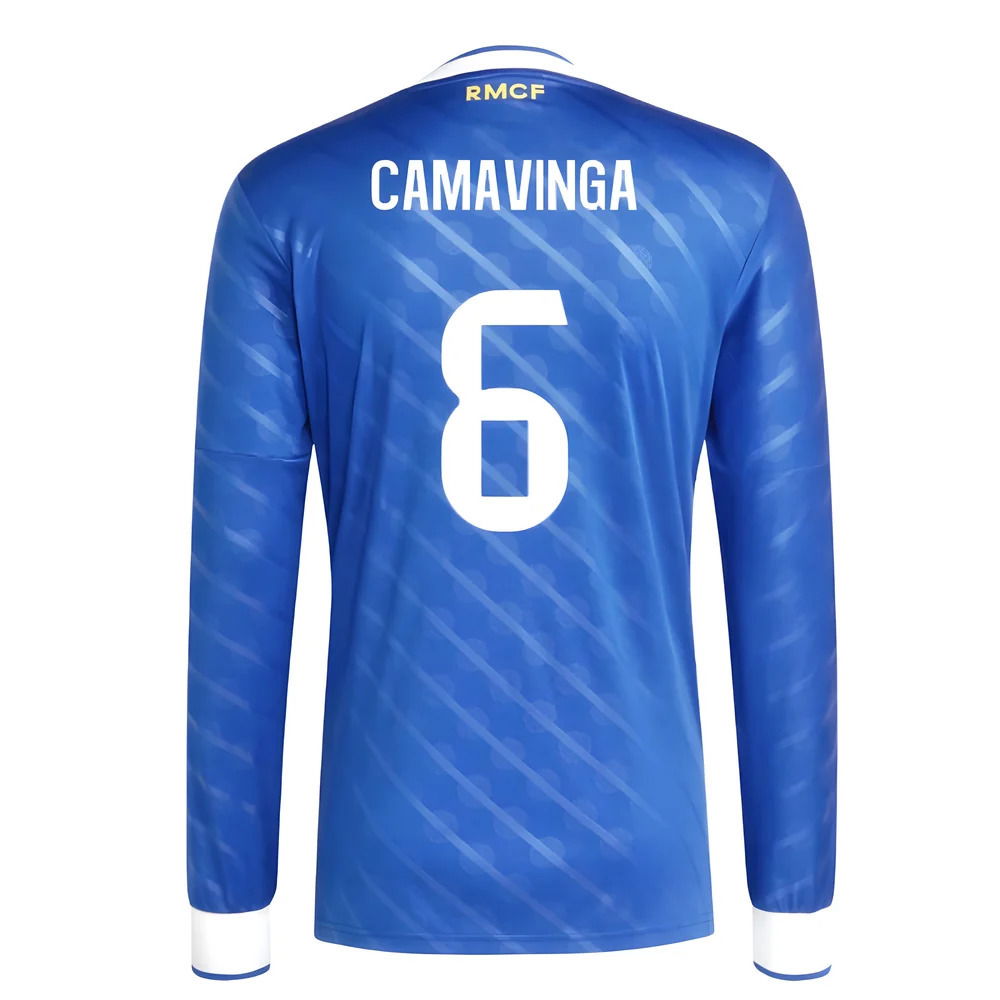 2025-2026 Real Madrid Long Sleeve Third Shirt (Camavinga 6)