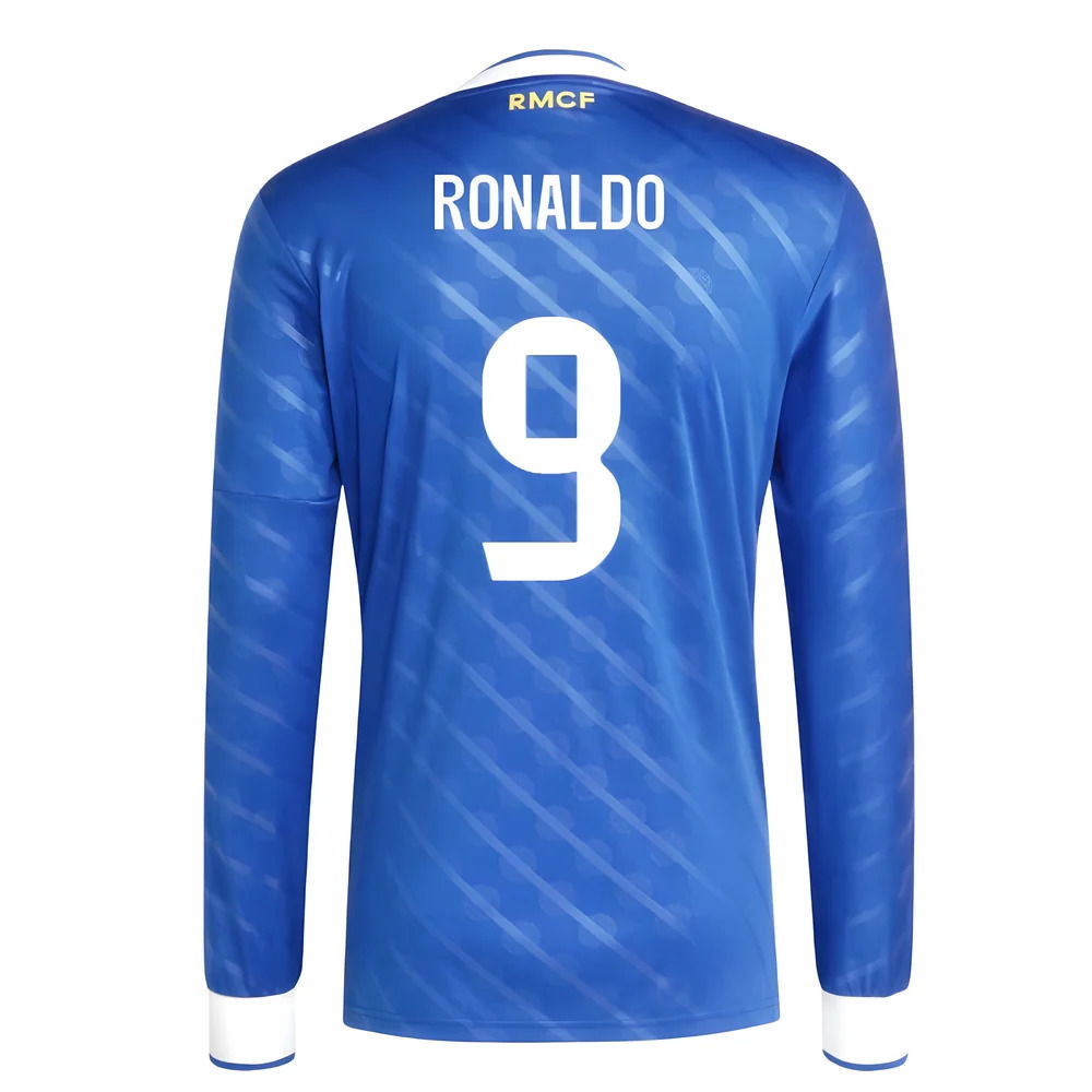 2025-2026 Real Madrid Long Sleeve Third Shirt (Ronaldo 9)
