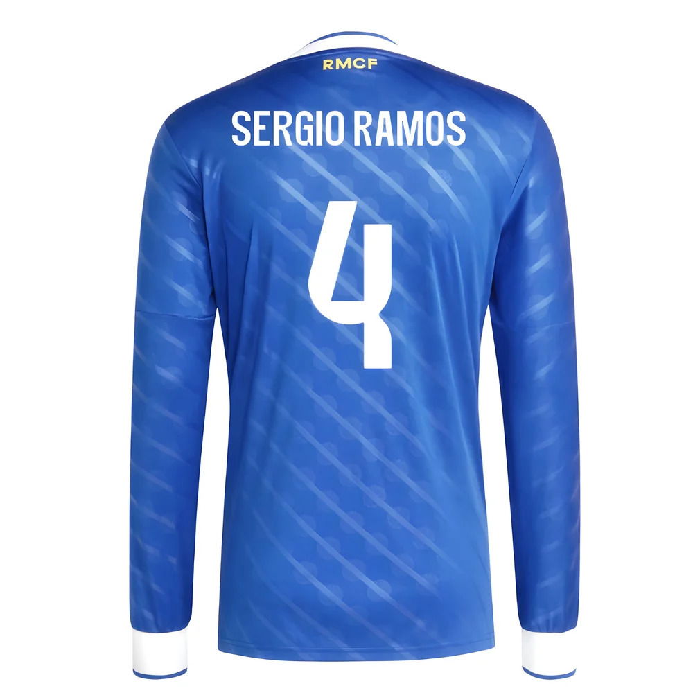 2025-2026 Real Madrid Long Sleeve Third Shirt (Sergio Ramos 4)