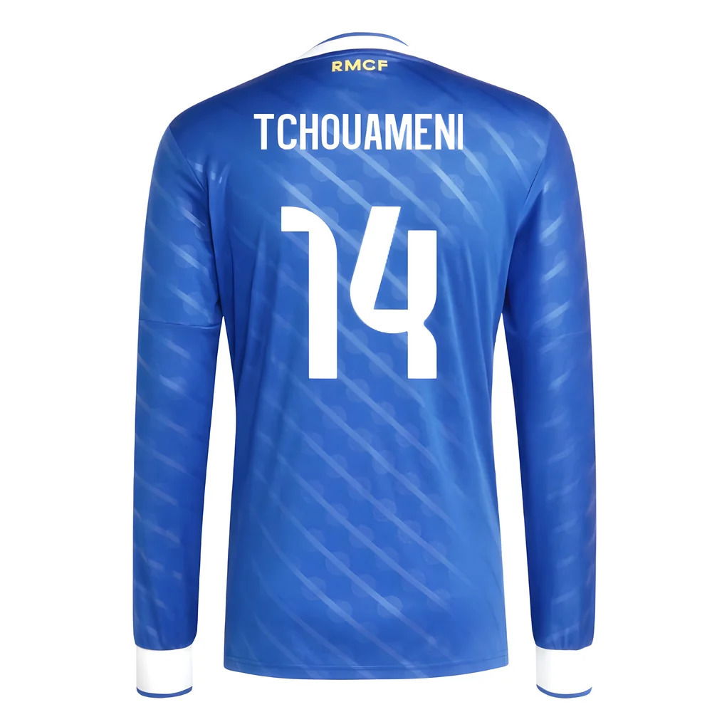 2025-2026 Real Madrid Long Sleeve Third Shirt (Tchouameni 14)