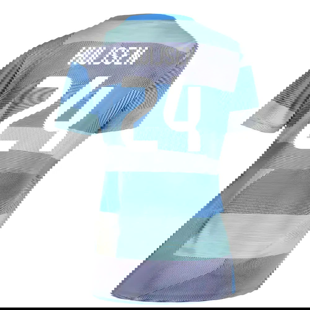 2025-2026 Real Madrid Pre-Match Shirt (Bluebird) - Womens (Huijsen 24)