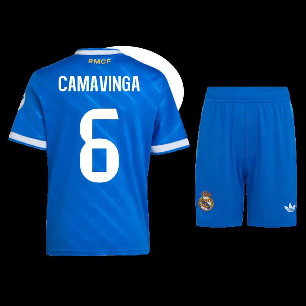 2025-2026 Real Madrid Third Mini Kit (Camavinga 6)