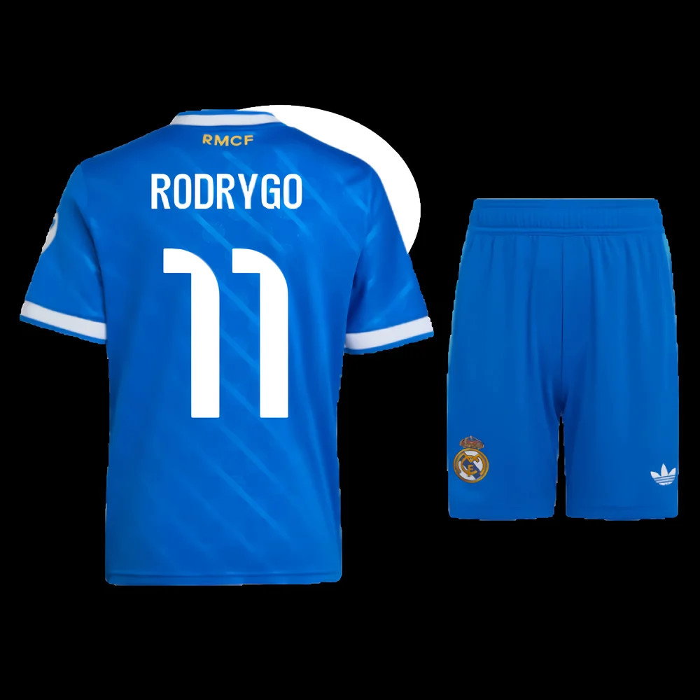 2025-2026 Real Madrid Third Mini Kit (Rodrygo 11)