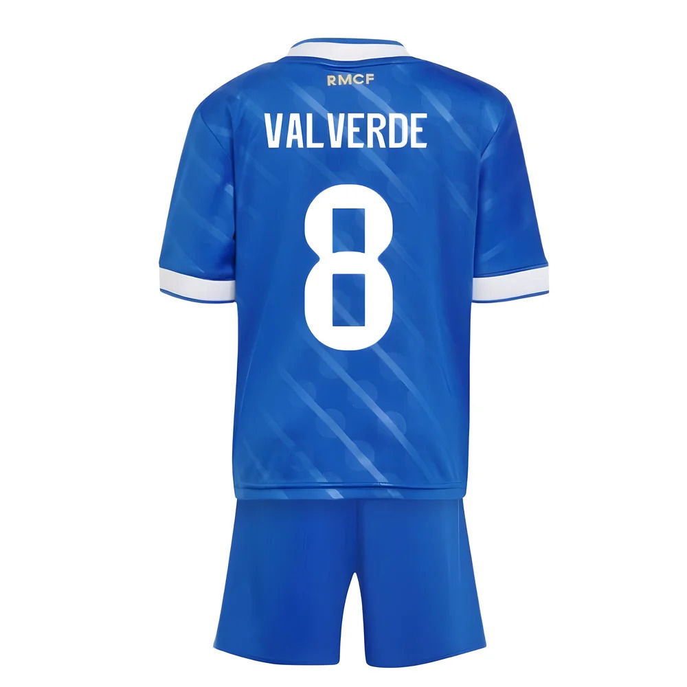 2025-2026 Real Madrid Third Youth Kit (Valverde 8)