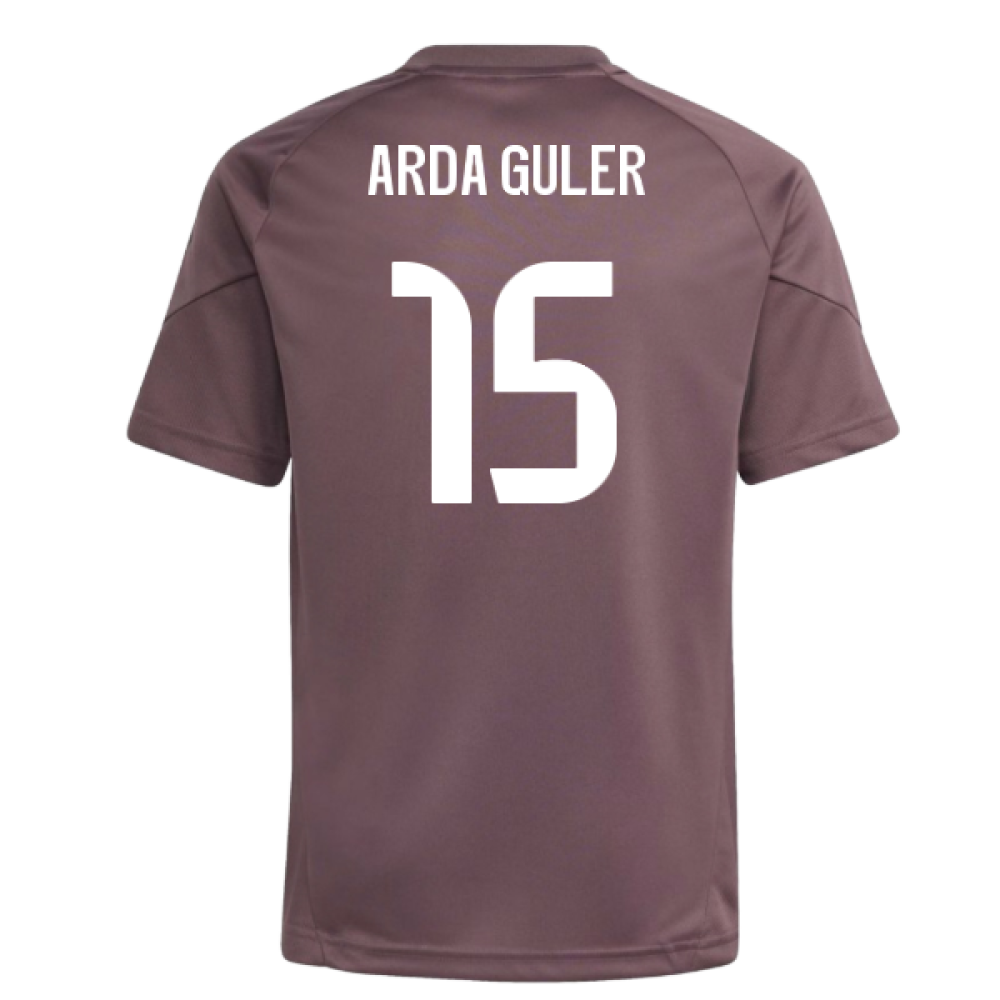 2025-2026 Real Madrid Training Jersey (Shadow Fig) - Kids (Arda Guler 15)
