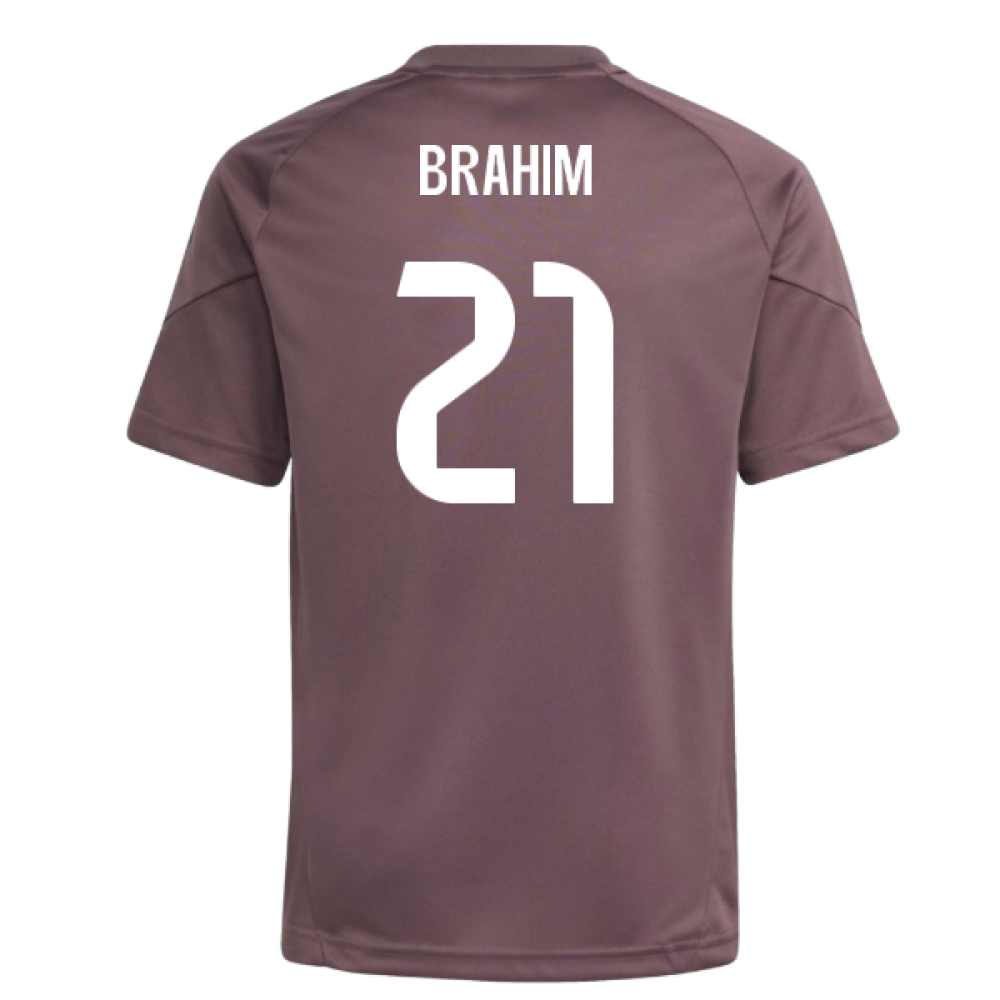 2025-2026 Real Madrid Training Jersey (Shadow Fig) - Kids (Brahim 21)