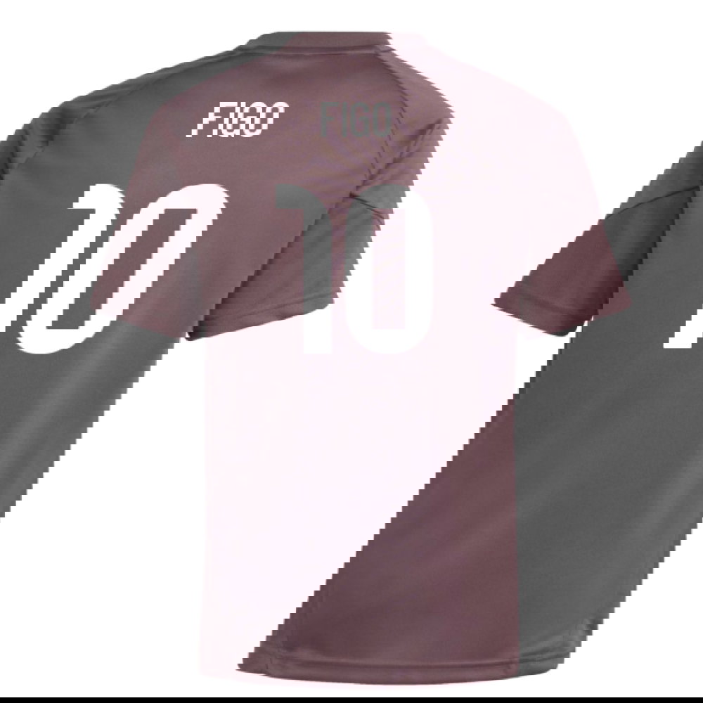 2025-2026 Real Madrid Training Jersey (Shadow Fig) - Kids (Figo 10)