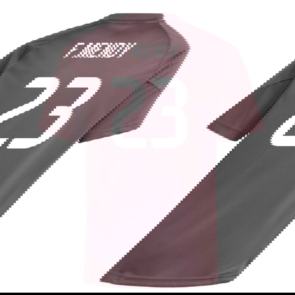2025-2026 Real Madrid Training Jersey (Shadow Fig) - Kids (F.Mendy 23)