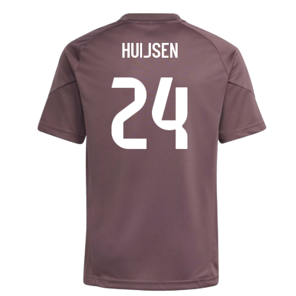 2025-2026 Real Madrid Training Jersey (Shadow Fig) - Kids (Huijsen 24)