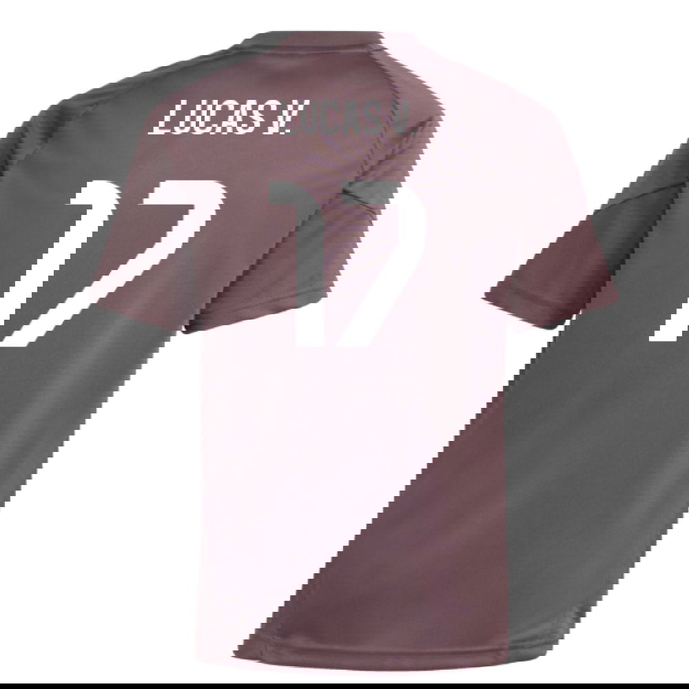 2025-2026 Real Madrid Training Jersey (Shadow Fig) - Kids (Lucas V. 17)