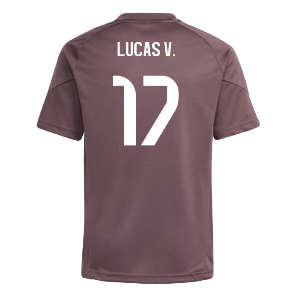 2025-2026 Real Madrid Training Jersey (Shadow Fig) - Kids (Lucas V. 17)