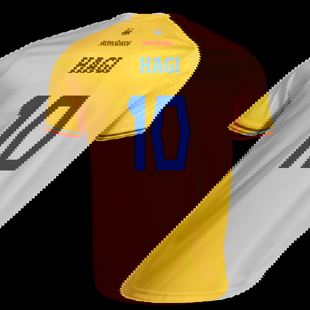 2025-2026 Romania Home Replica Shirt (Kids) (Hagi 10)