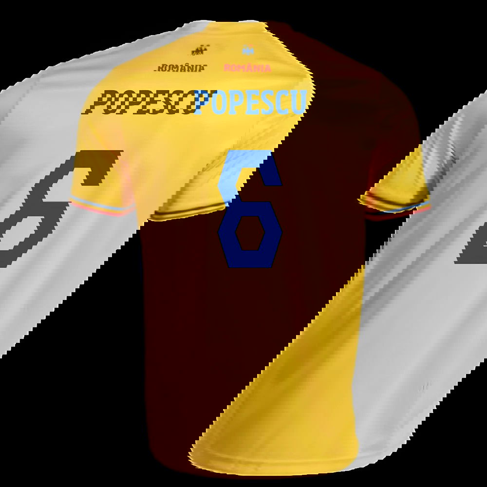 2025-2026 Romania Home Replica Shirt (Kids) (Popescu 6)