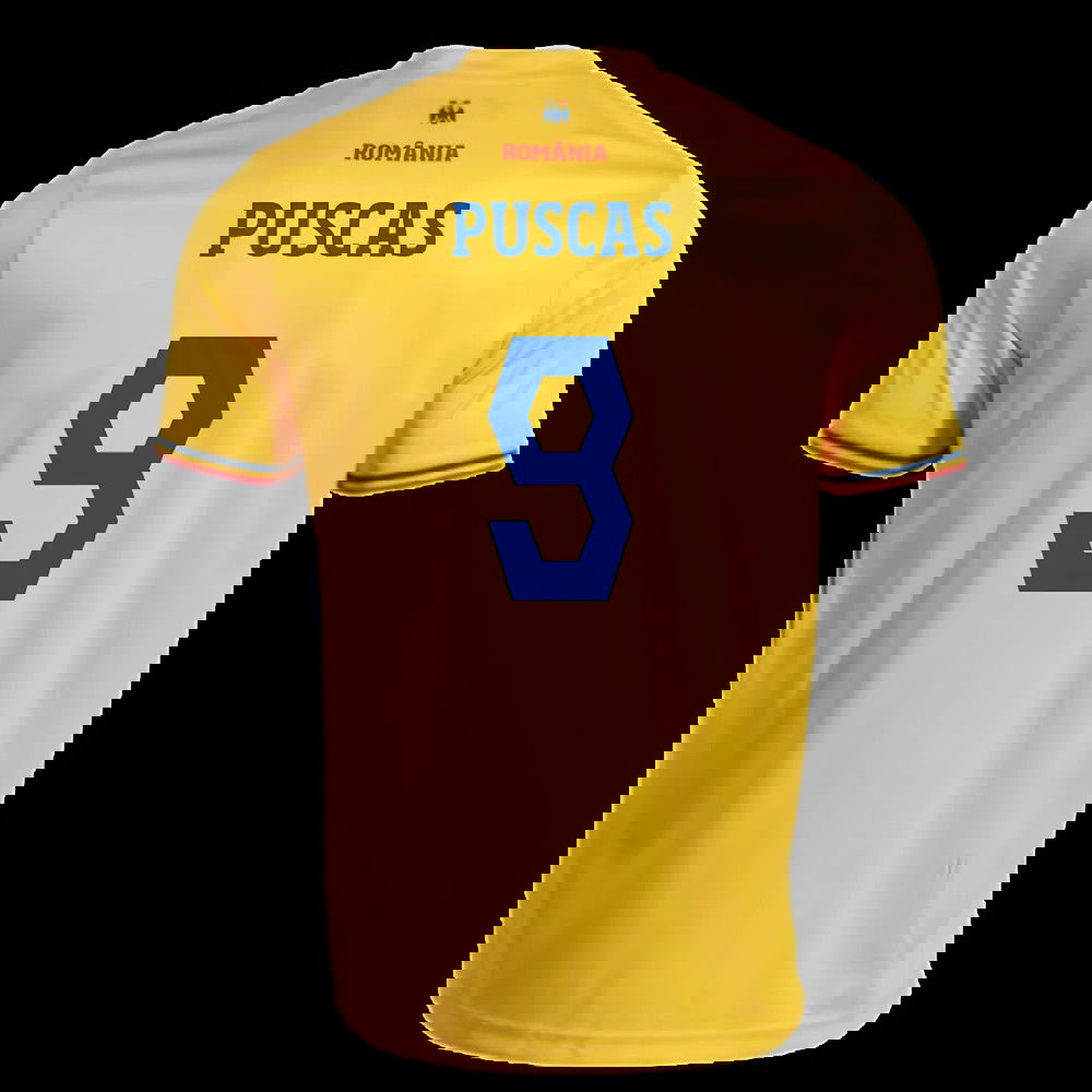 2025-2026 Romania Home Replica Shirt (Kids) (Puscas 9)