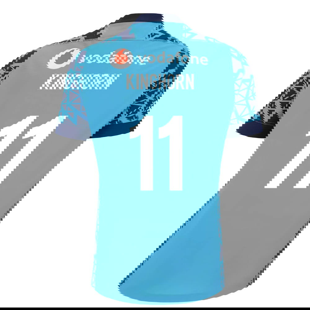 2025-2026 Scotland Rugby Training Jersey (Navy-Sky) - Kids (Kinghorn 11)