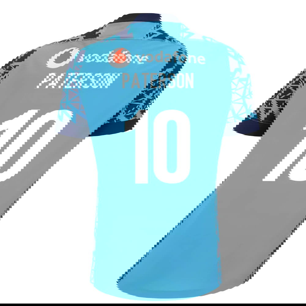 2025-2026 Scotland Rugby Training Jersey (Navy-Sky) - Kids (Paterson 10)