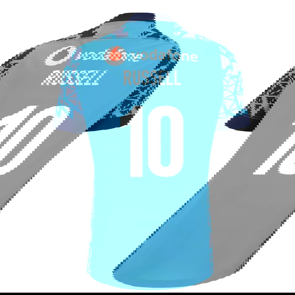 2025-2026 Scotland Rugby Training Jersey (Navy-Sky) - Kids (Russell 10)