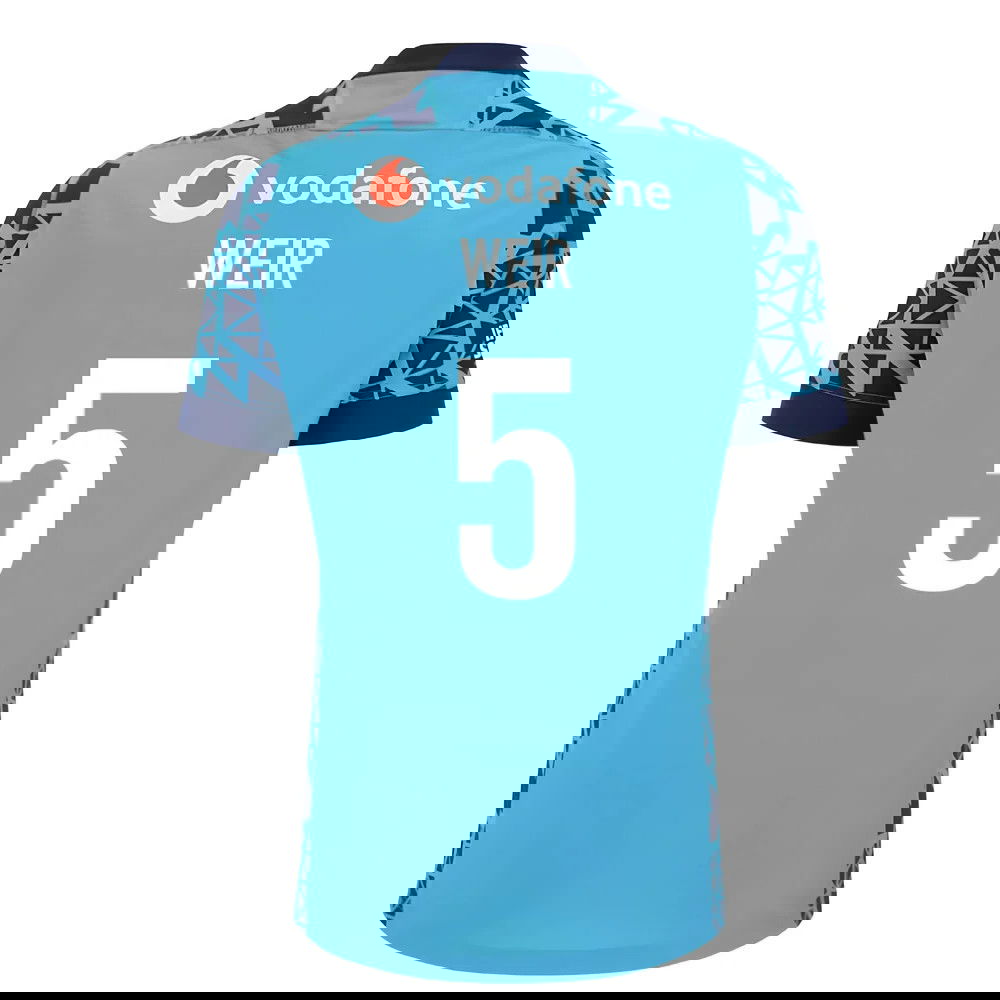 2025-2026 Scotland Rugby Training Jersey (Navy-Sky) - Kids (Weir 5)