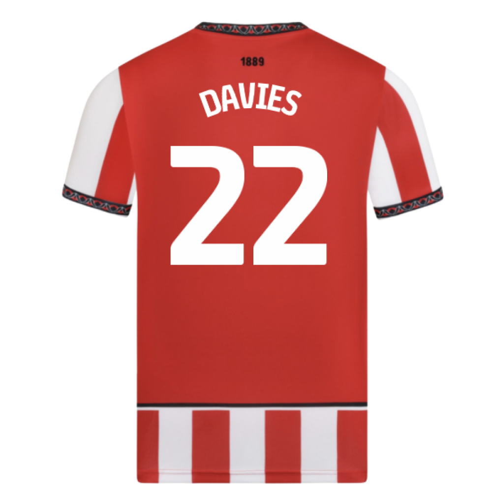 2025-2026 Sheffield United Home Shirt (Davies 22)