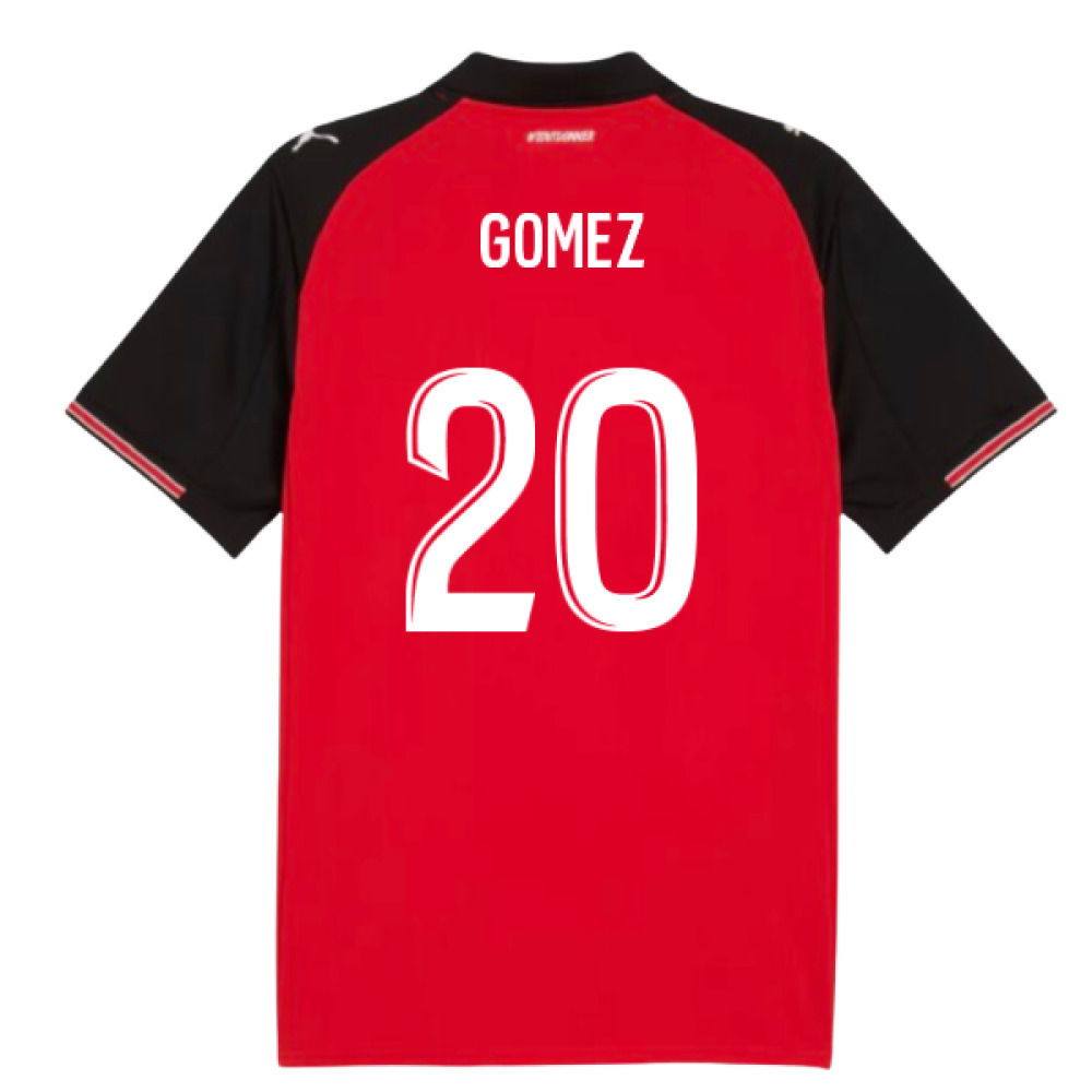 2025-2026 Stade Rennais Home Shirt (Gomez 20)