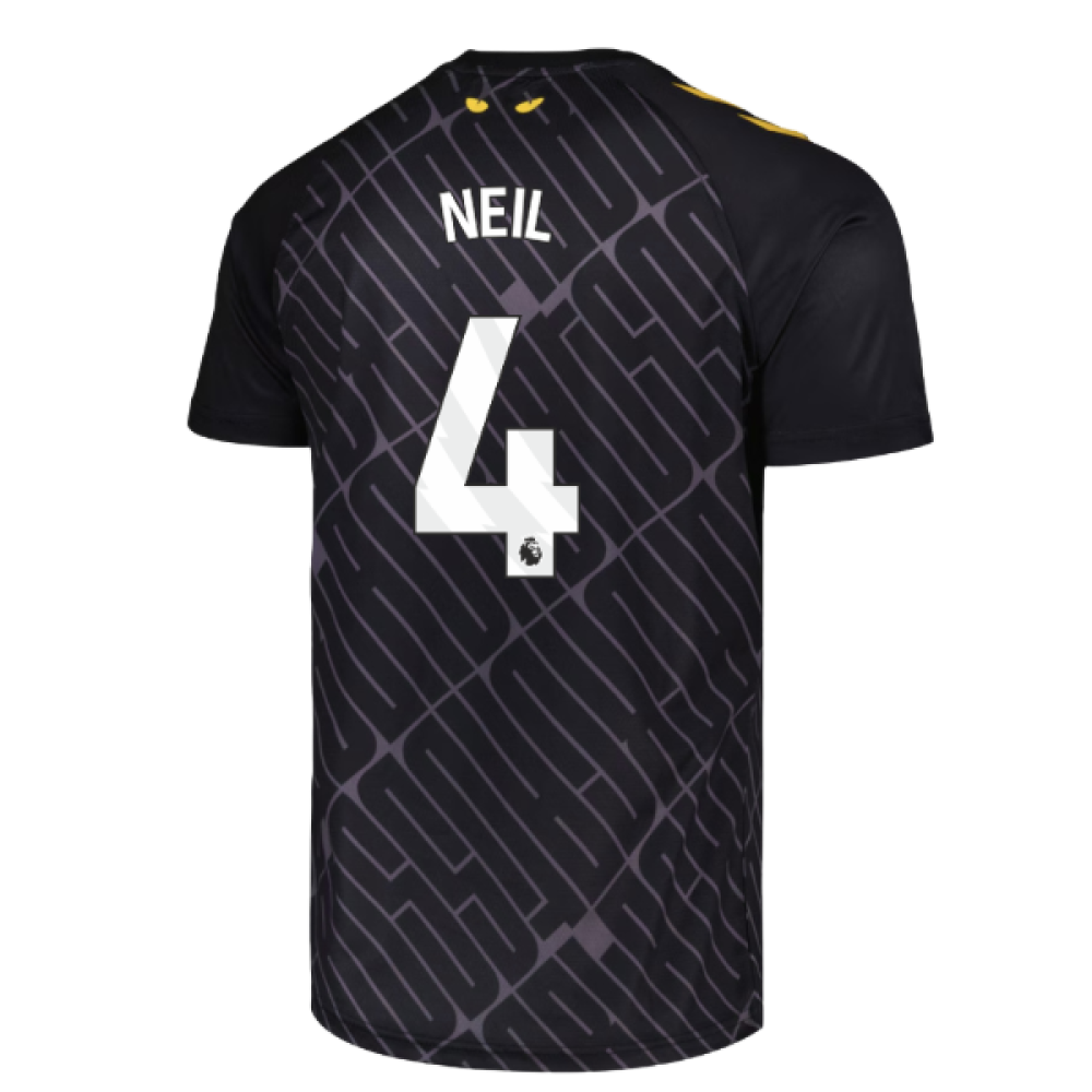 2025-2026 Sunderland Third Pre Match Shirt (Black) (Neil 4)