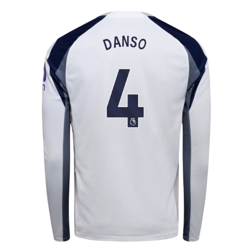 2025-2026 Tottenham Long Sleeve Home Shirt (Danso 4)