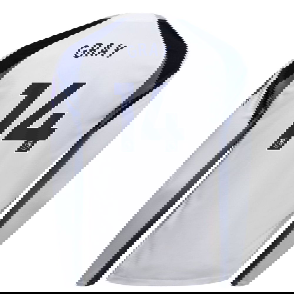 2025-2026 Tottenham Long Sleeve Home Shirt (Gray 14)