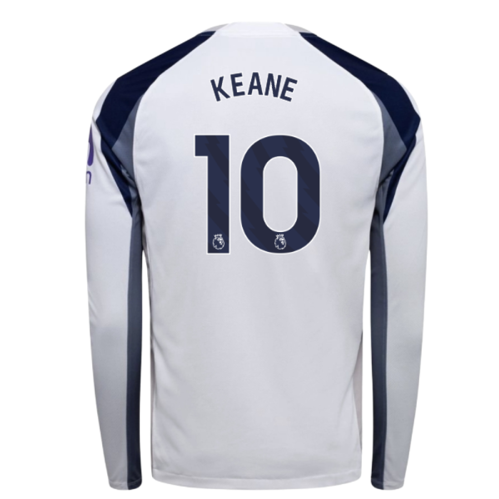 2025-2026 Tottenham Long Sleeve Home Shirt (Keane 10)