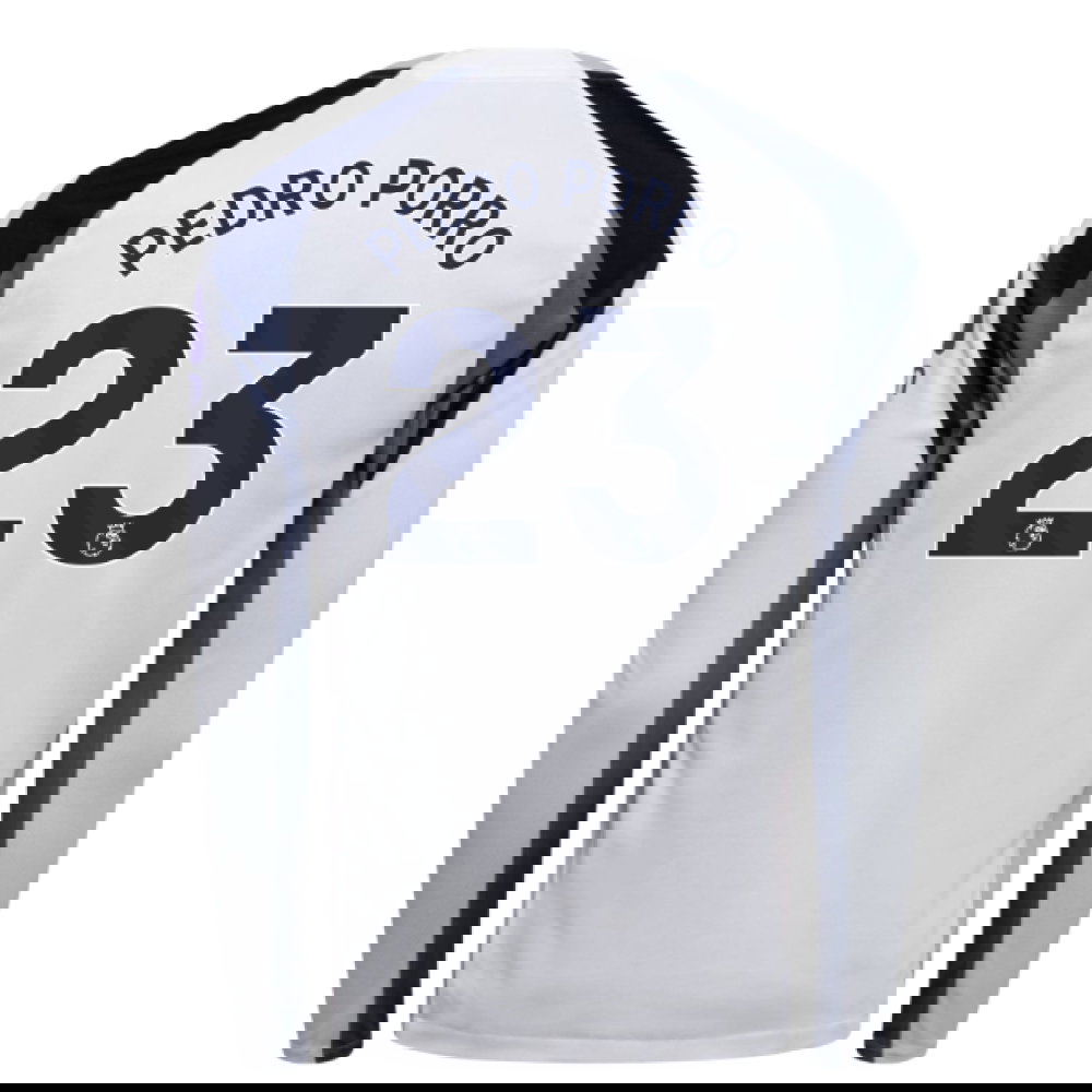 2025-2026 Tottenham Long Sleeve Home Shirt (Pedro Porro 23)