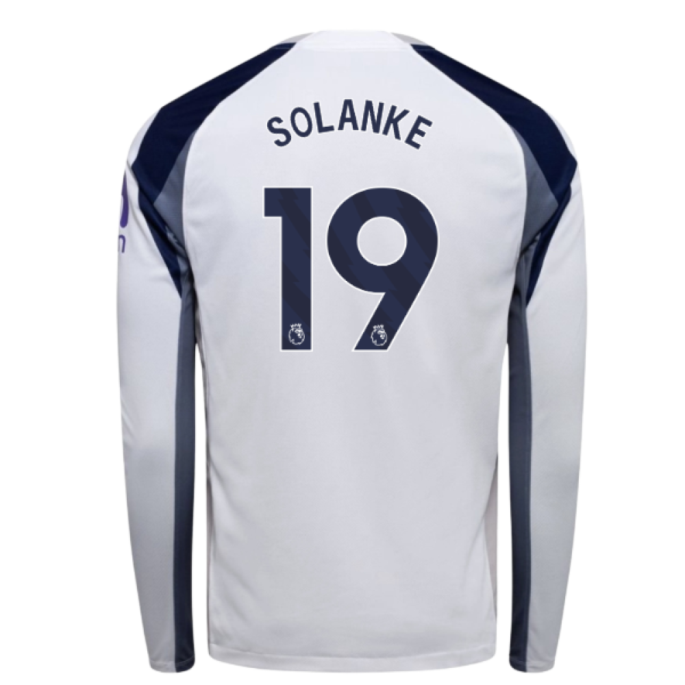 2025-2026 Tottenham Long Sleeve Home Shirt (Solanke 19)