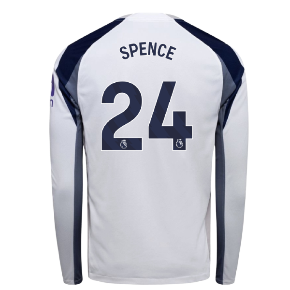 2025-2026 Tottenham Long Sleeve Home Shirt (Spence 24)