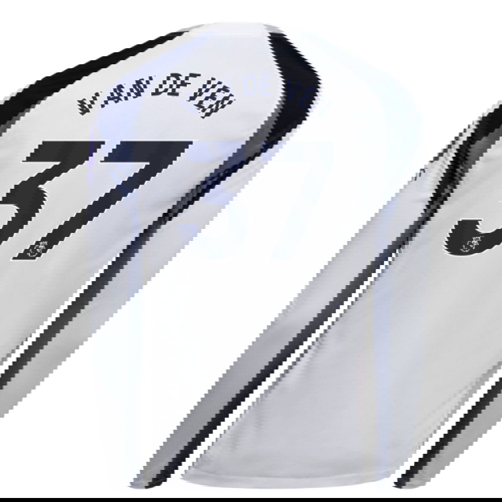 2025-2026 Tottenham Long Sleeve Home Shirt (Van De Ven 37)