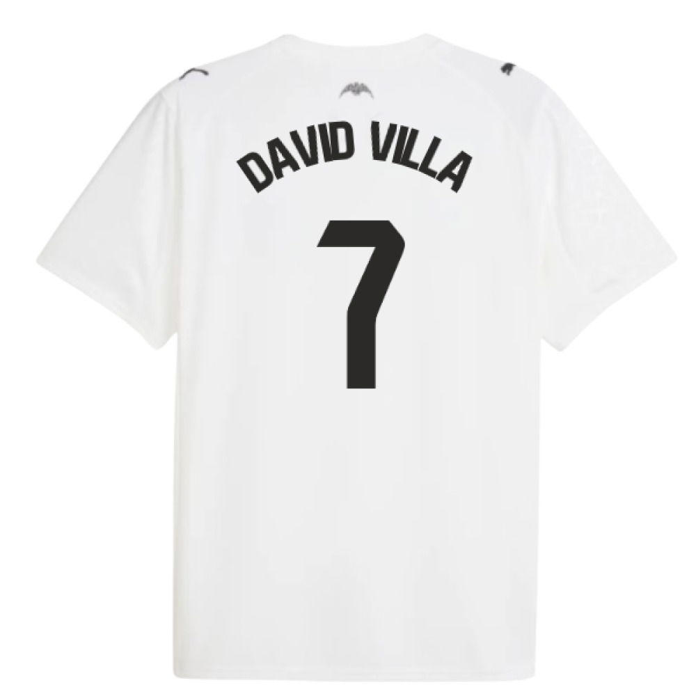 2025-2026 Valencia Home Shirt (David Villa 7)