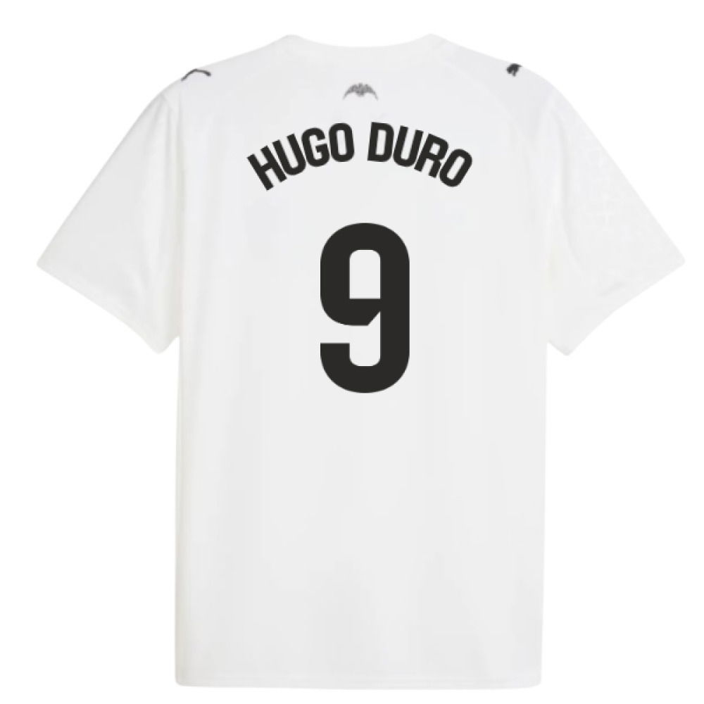2025-2026 Valencia Home Shirt (Hugo Duro 9)