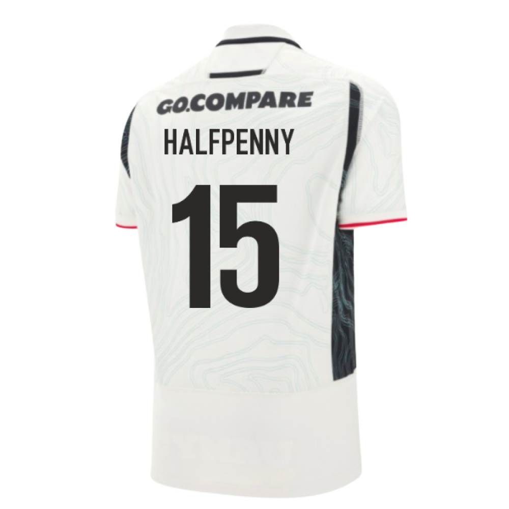 2025-2026 Wales Away Replica Rugby Shirt (Halfpenny 15)