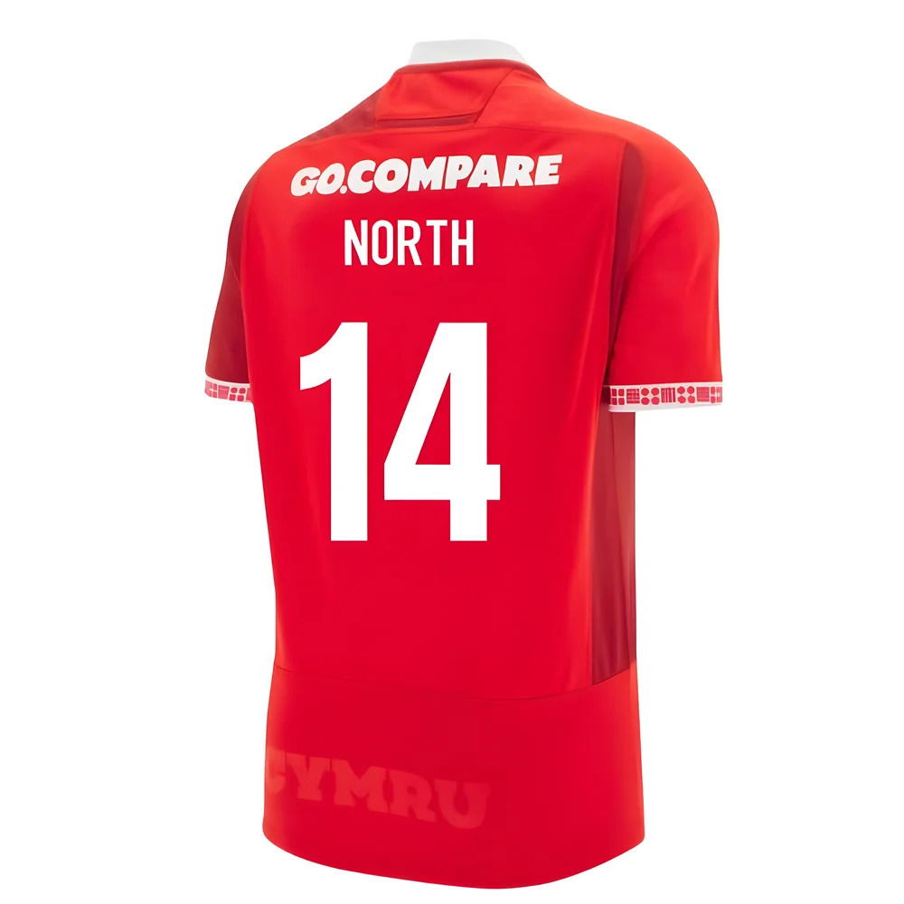 2025-2026 Wales WRU Home Replica Rugby Shirt (North 14)