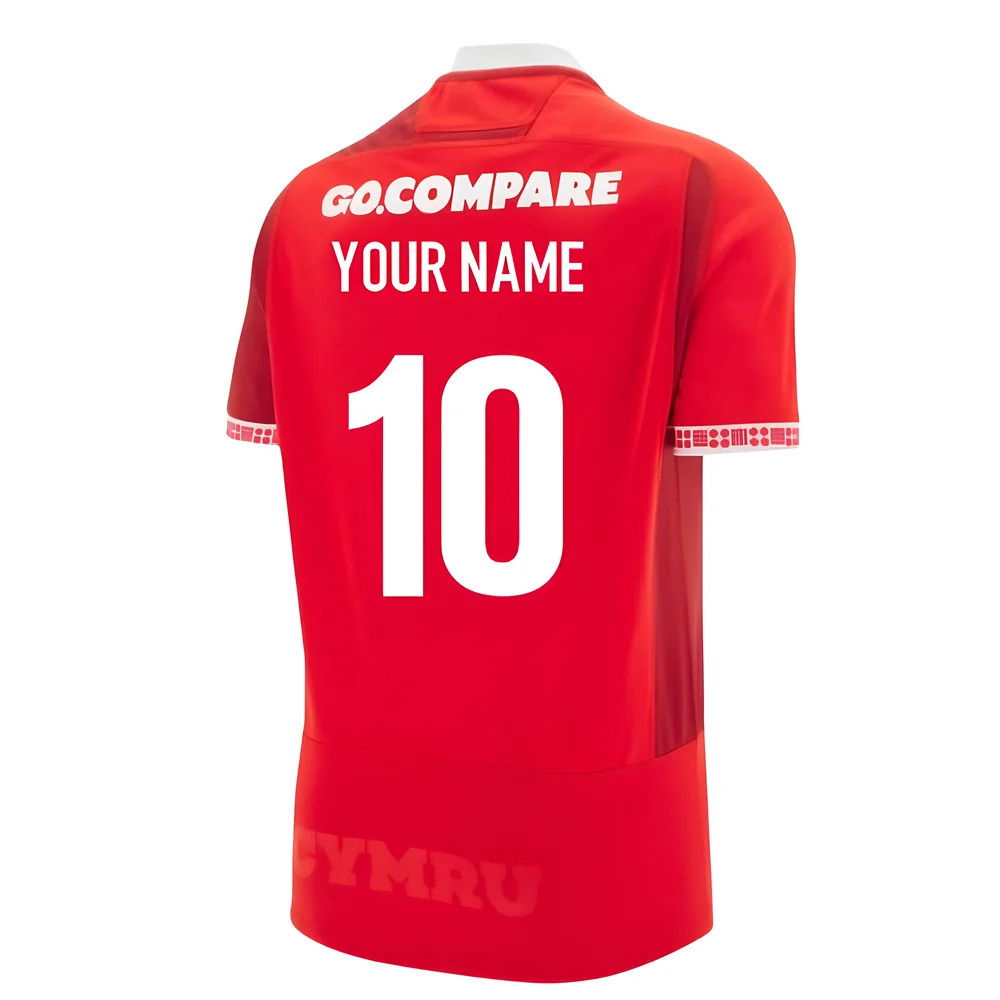 2025-2026 Wales WRU Home Rugby Shirt (Kids) (Your Name)
