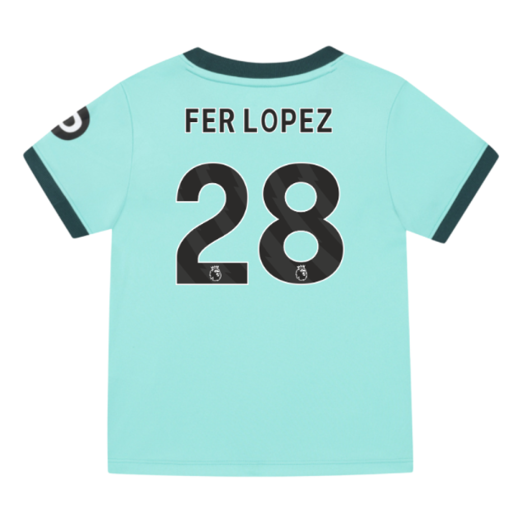 2025-2026 Wolves Away Infant Kit (Fer Lopez 28)