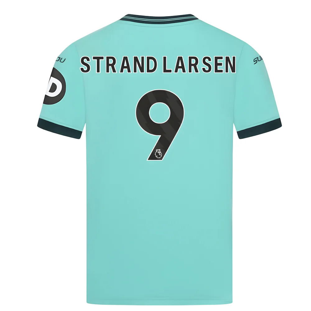 2025-2026 Wolves Away Shirt (Kids) (Strand Larsen 9)
