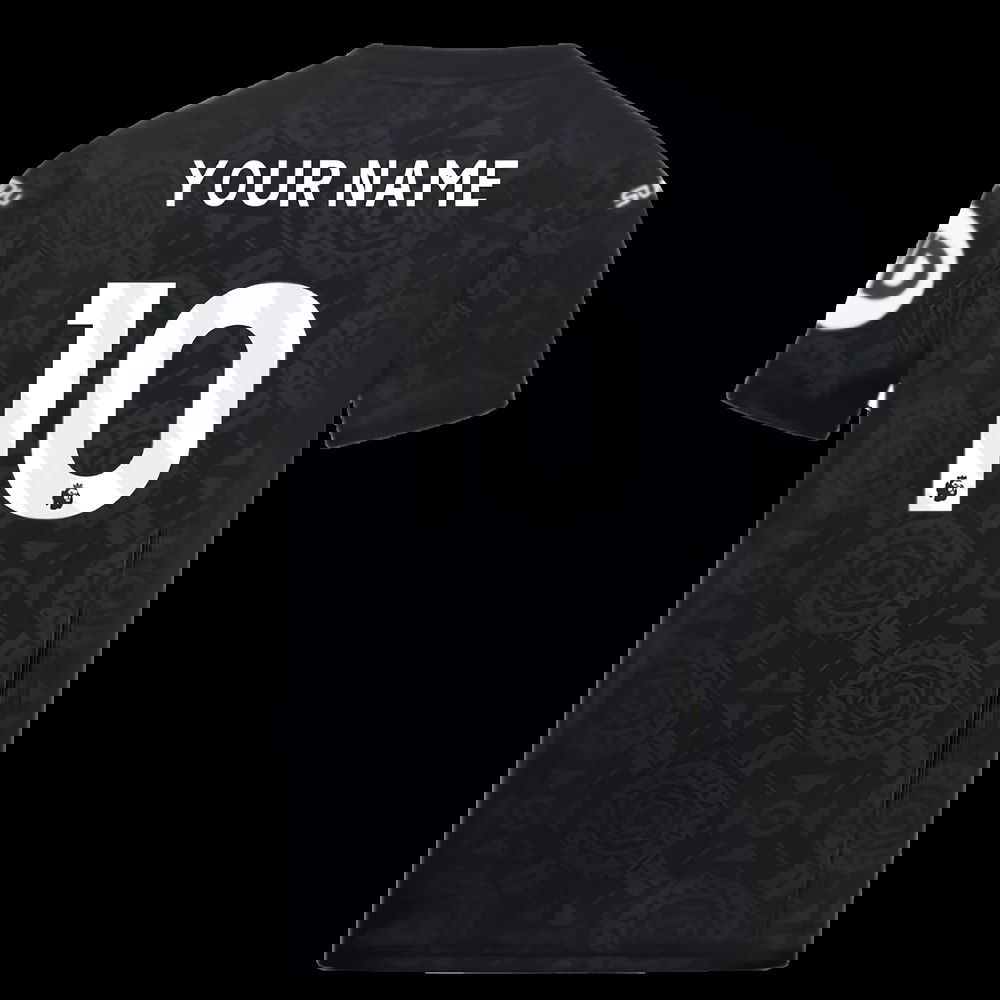 2025-2026 Wolves Goalkeeper Home Shirt (Black) - Kids (Your Name)