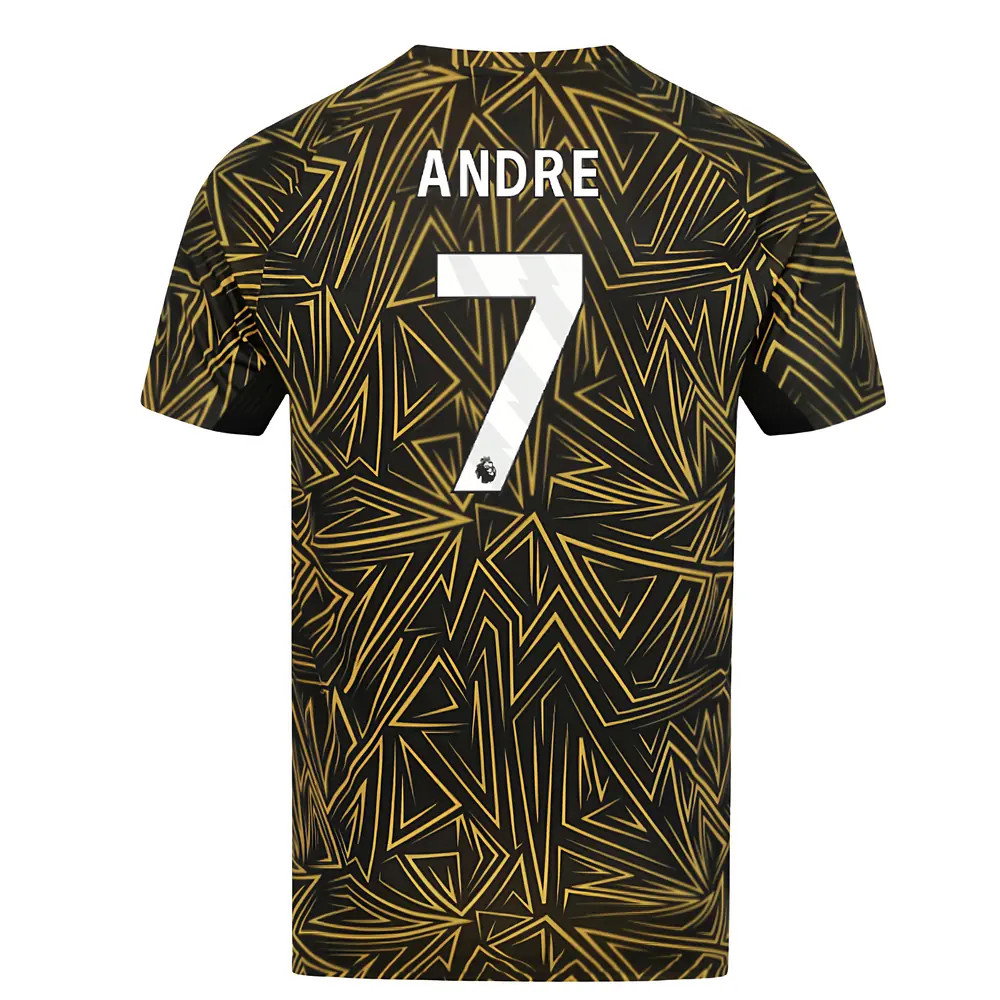 2025-2026 Wolves Home Pre-Match Shirt (Black) (Andre 7)