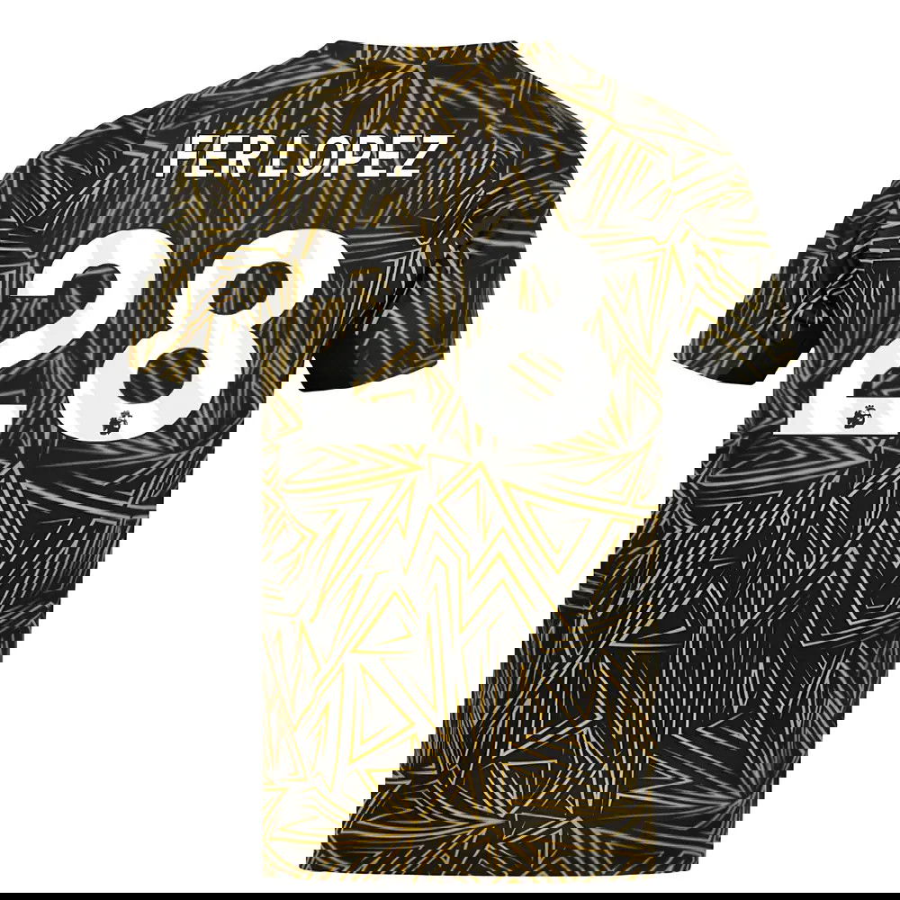 2025-2026 Wolves Home Pre-Match Shirt (Black) (Fer Lopez 28)