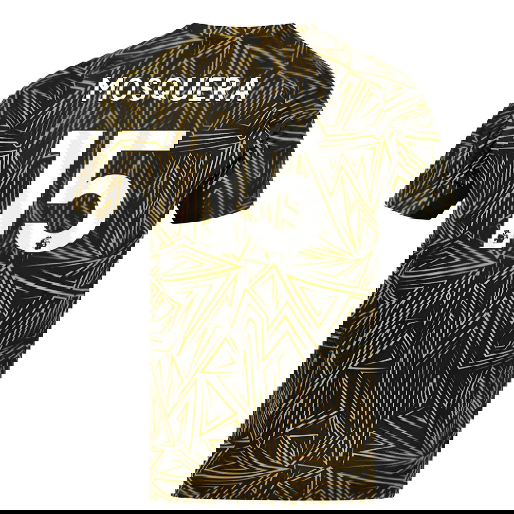 2025-2026 Wolves Home Pre-Match Shirt (Black) (Mosquera 15)