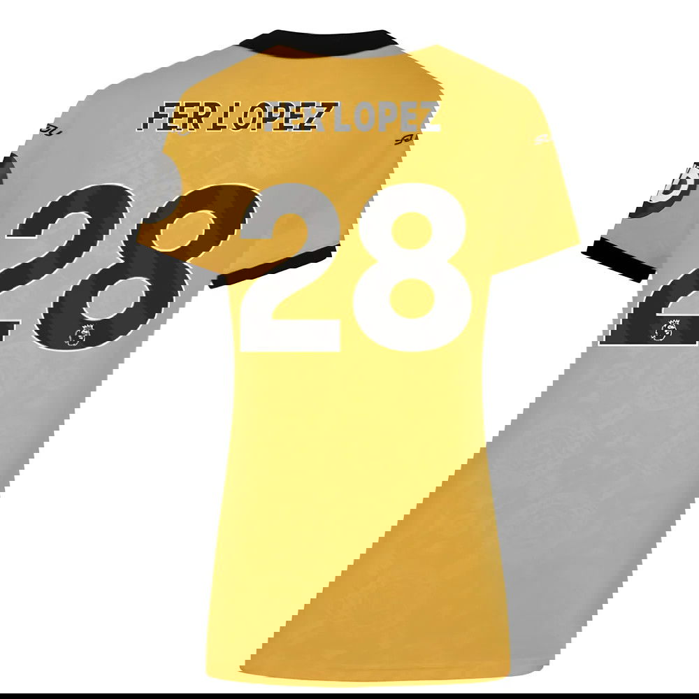 2025-2026 Wolves Home Shirt (Womens) (Fer Lopez 28)